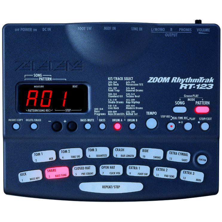 ZOOM RhythmTrak RT-123(フットスイッチ、純正ACアダプタ)