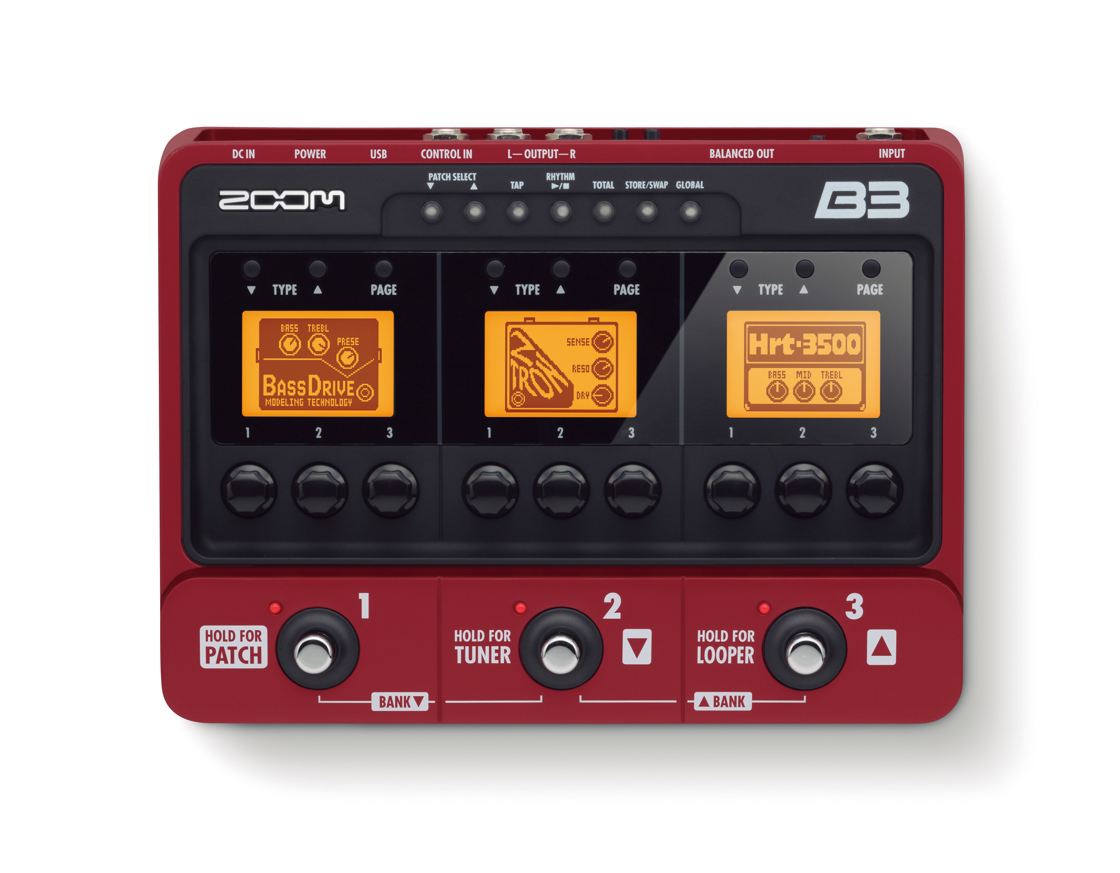 B3 Bass Effects & Amp Simulator Pedal | Zoom