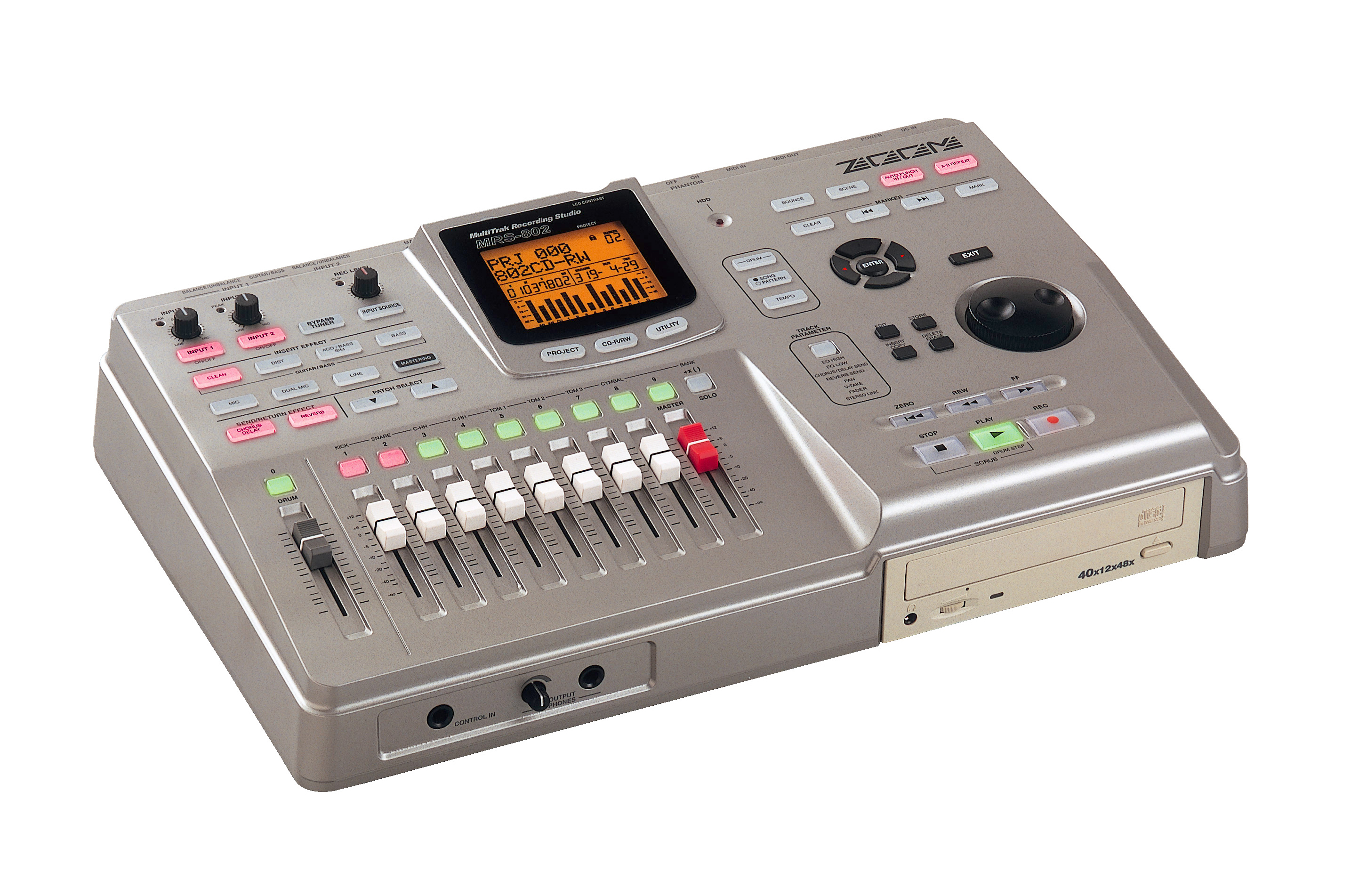 MRS-802 MultiTrak Recording Studio | Zoom