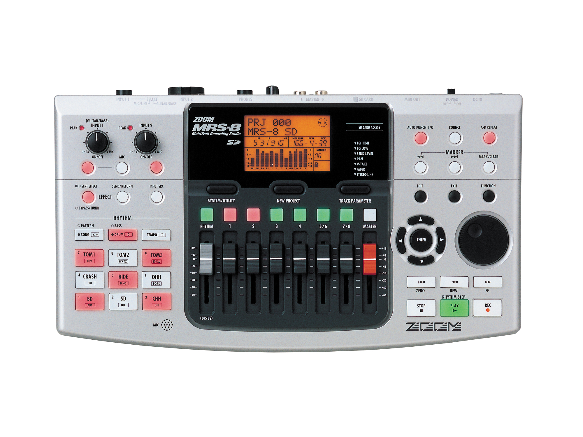 MRS-8 MultiTrak Recording Studio | Zoom