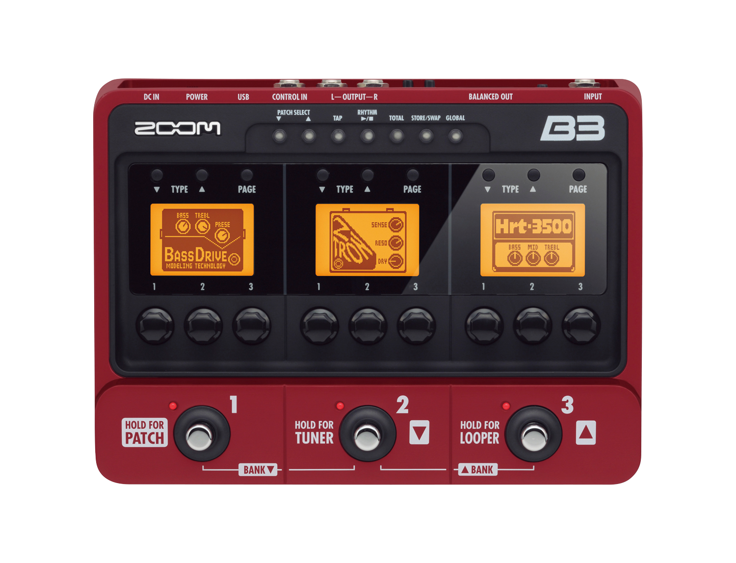 B3 Bass Effects & Amp Simulator Pedal | Zoom