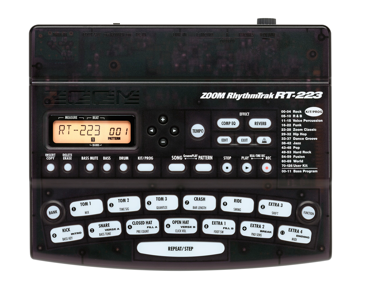 RT-223 RhythmTrak Drum Machine | Zoom