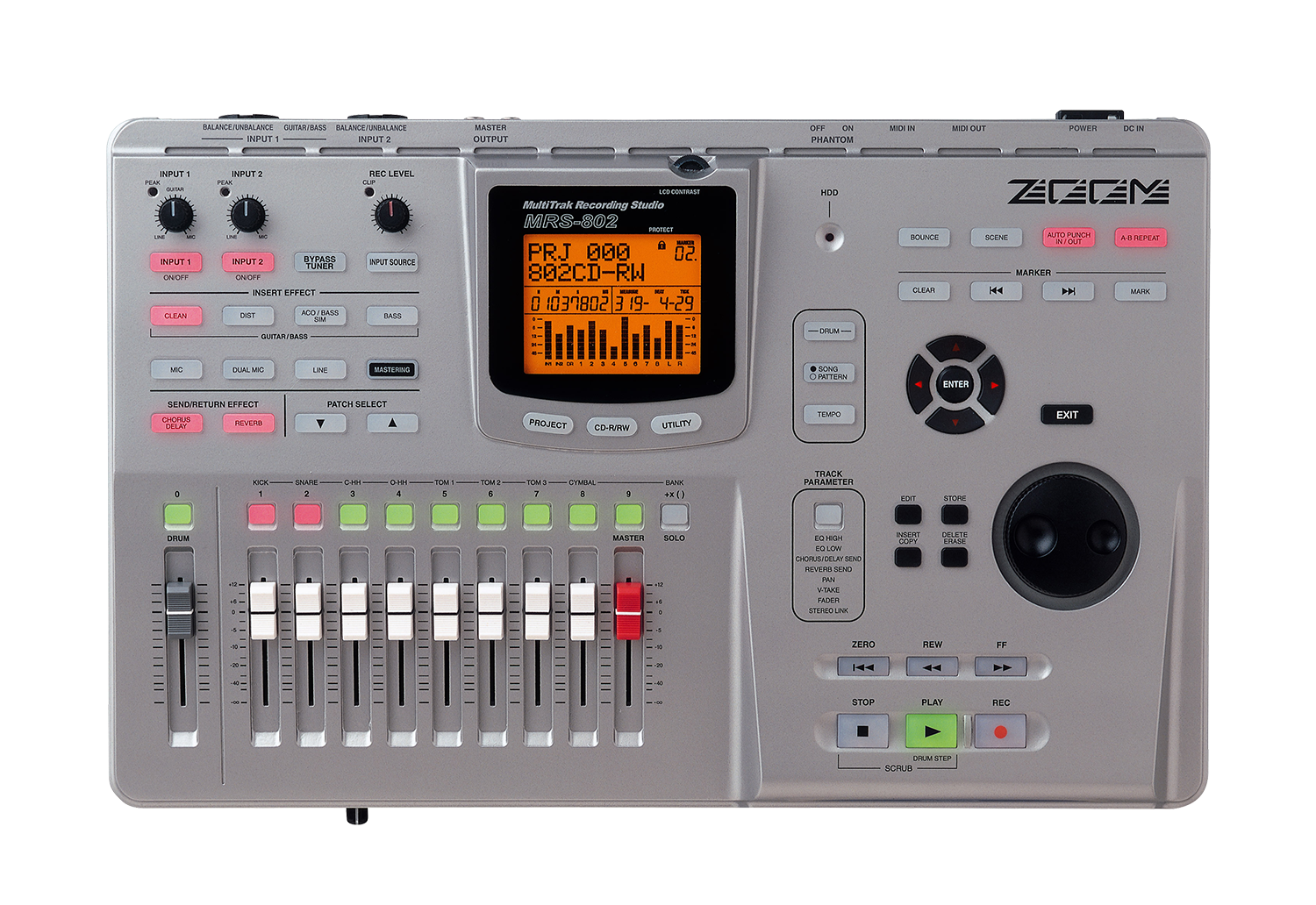 MRS-802 MultiTrak Recording Studio | Zoom