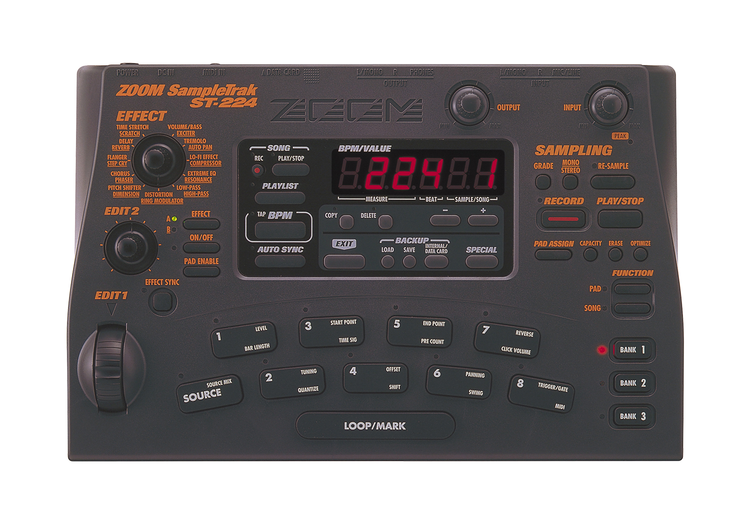 ZOOM ST-224 サンプラー 動作品-