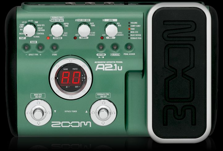 アコースティック　エフェクター　zoom A2.1u