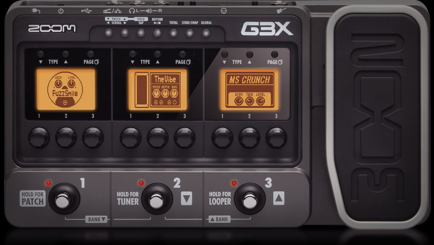 Zoom G3X Guitar Effects & Amp Simulator with Expression Pedal