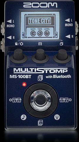 Zoom MS-100BT MultiStomp Guitar Pedal with Bluetooth | Zoom