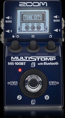 MS-100BT MultiStomp Guitar Pedal with Bluetooth | Zoom