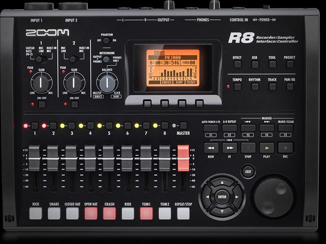 Zoom R8 Recorder : Interface : Controller : Sampler