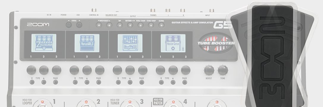 Zoom G5 Guitar Effects & Amp Simulator Pedal - Expression Pedal