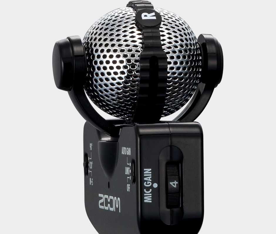 Zoom iQ5 Professional Stereo Microphone for iOS - Top left closeup