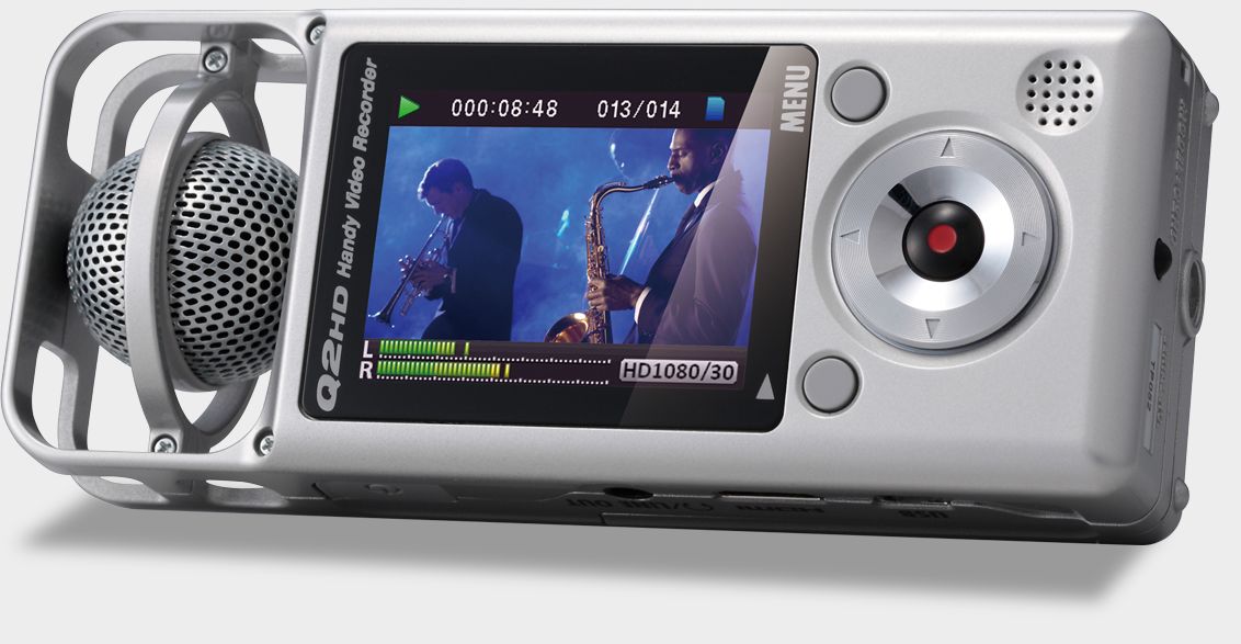 Zoom Q2HD Handy Video Recorder - display