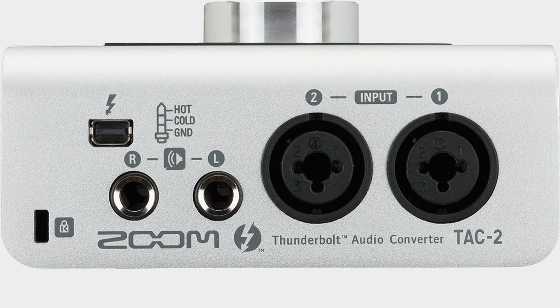 Zoom TAC-2 Thunderbolt Audio Converter - rear view