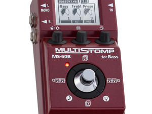 Zoom MS-60B MultiStomp Bass Pedal - Top Slant Left